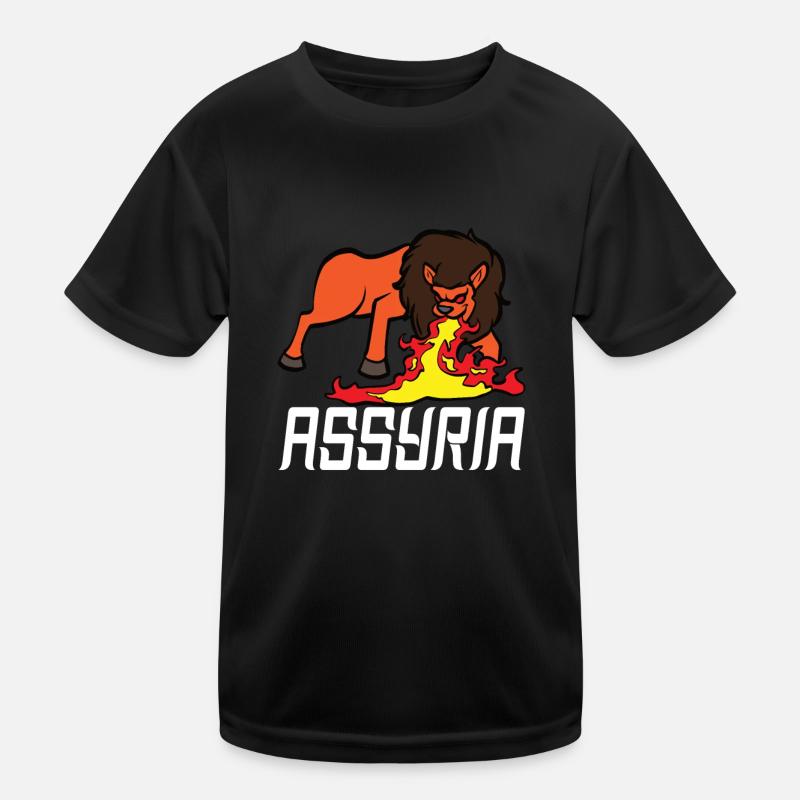 Lamassu Ancient Mesopotamia Winged Bull Kids Functional T-Shirt