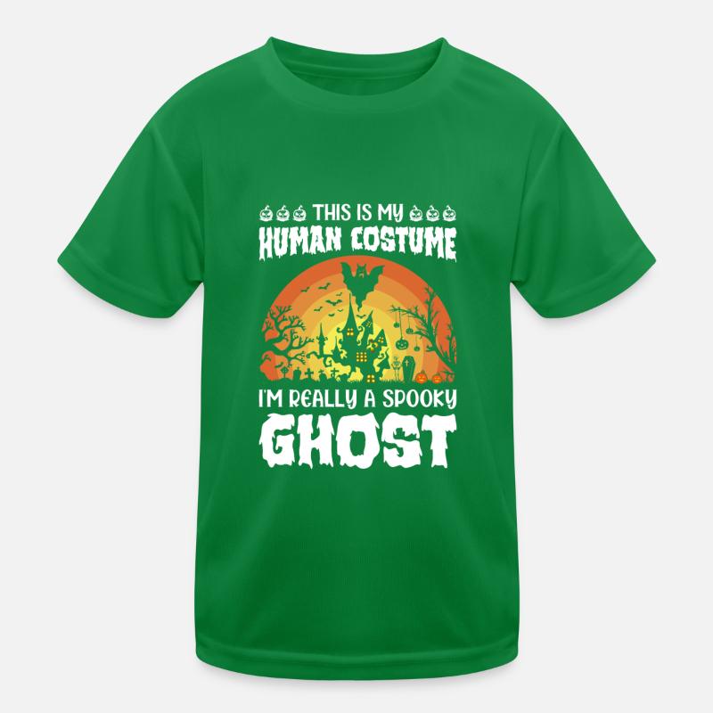 Halloween Ghost Spooky Ghost Kinder Funktions-T-Shirt