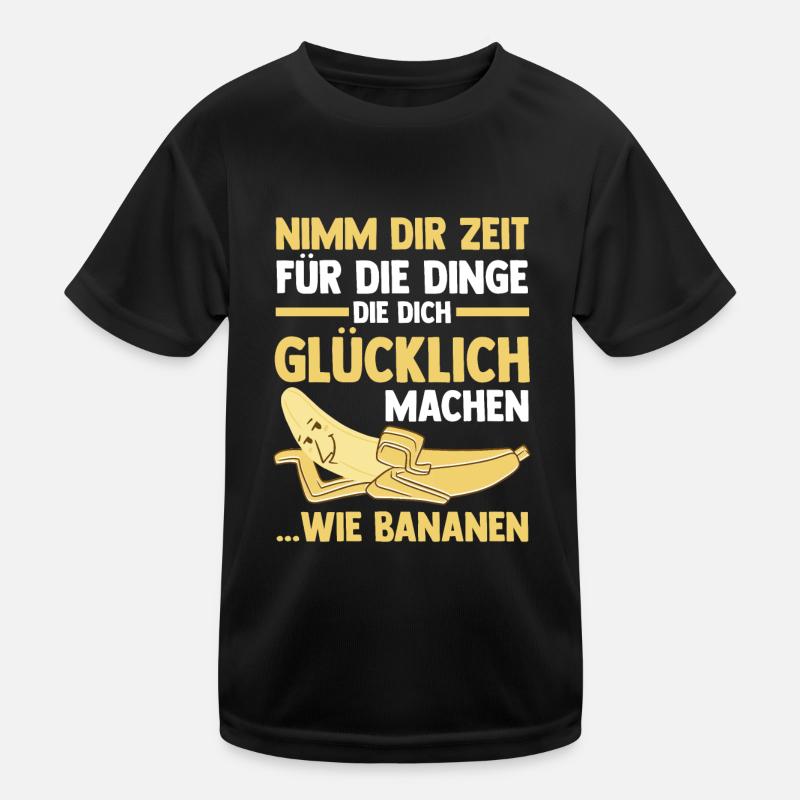 Früchte Banane Kinder Funktions-T-Shirt