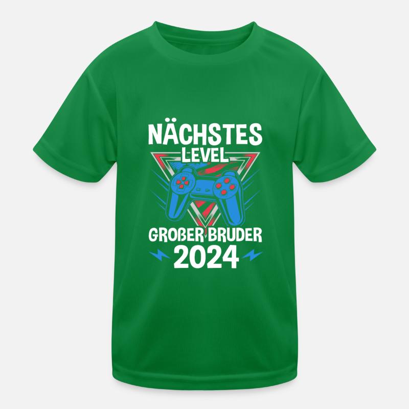 Nächstes Level Großer Bruder 2024 Kinder Funktions-T-Shirt