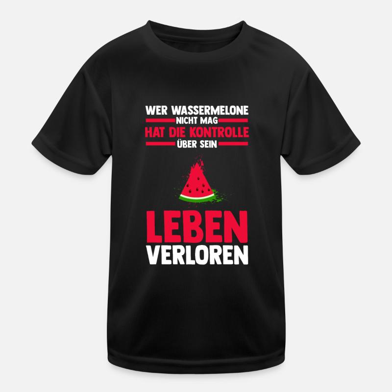 Früchte Wassermelone Kinder Funktions-T-Shirt
