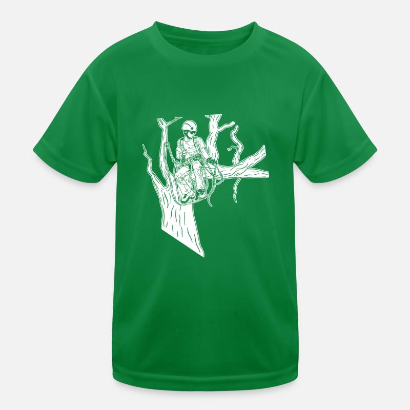 Arborist Tree Climber Arborist Kids Functional T-Shirt