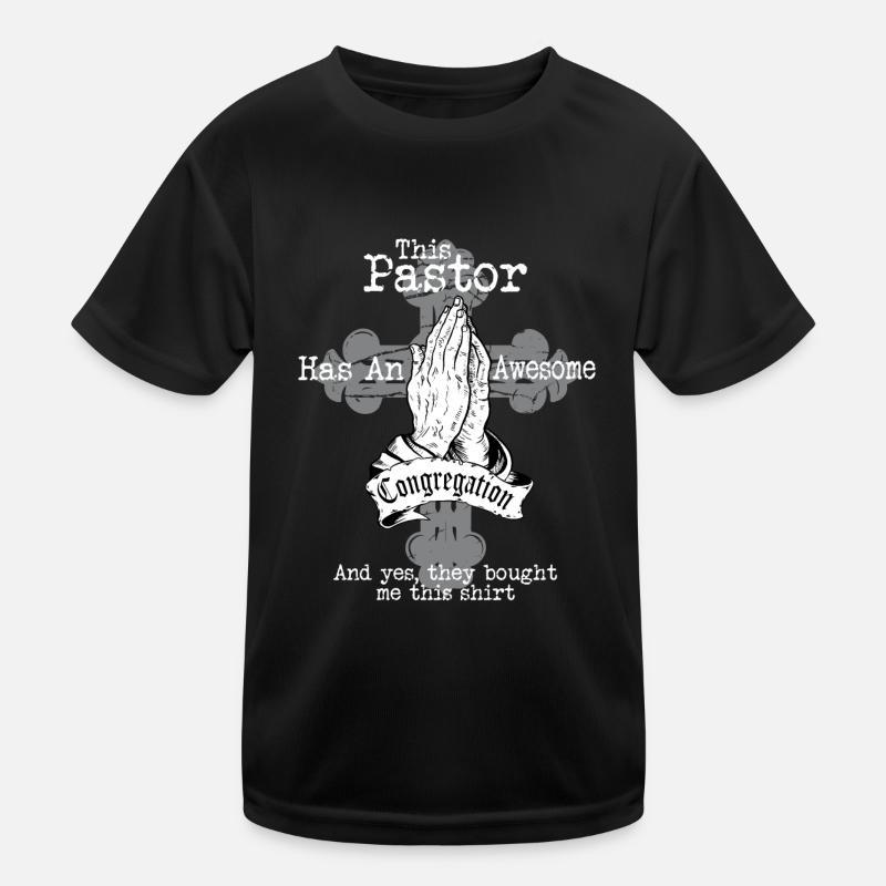 Prédicateur d’église Ce pasteur a un impressionnant T-shirt sport Enfant