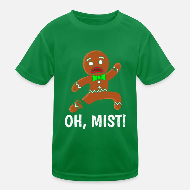 Lebkuchenmann Oh, Mist! Backliebhaber Backfans Kinder Funktions-T-Shirt