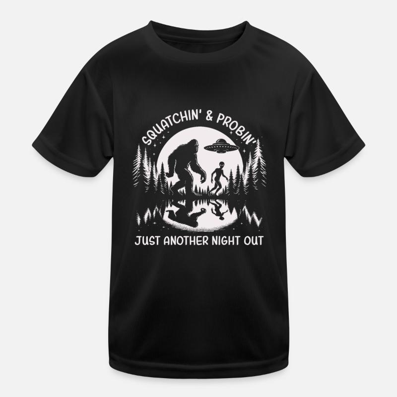 Squatchin' Probin' - Pour les chasseurs de cryptides & T-shirt sport Enfant