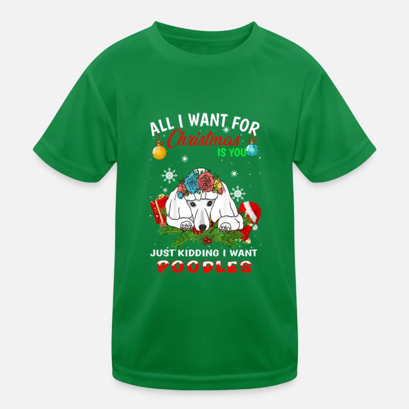 Pudel Kinder Funktions-T-Shirt