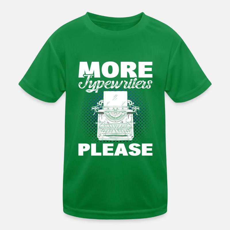 Plus de machines à écrire S’il vous plaît Machine à écrire Auteur T-shirt sport Enfant
