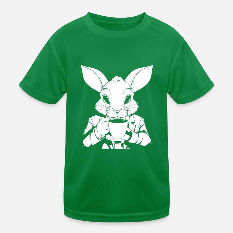 Bunny Rabbit Coffee Kids Functional T-Shirt