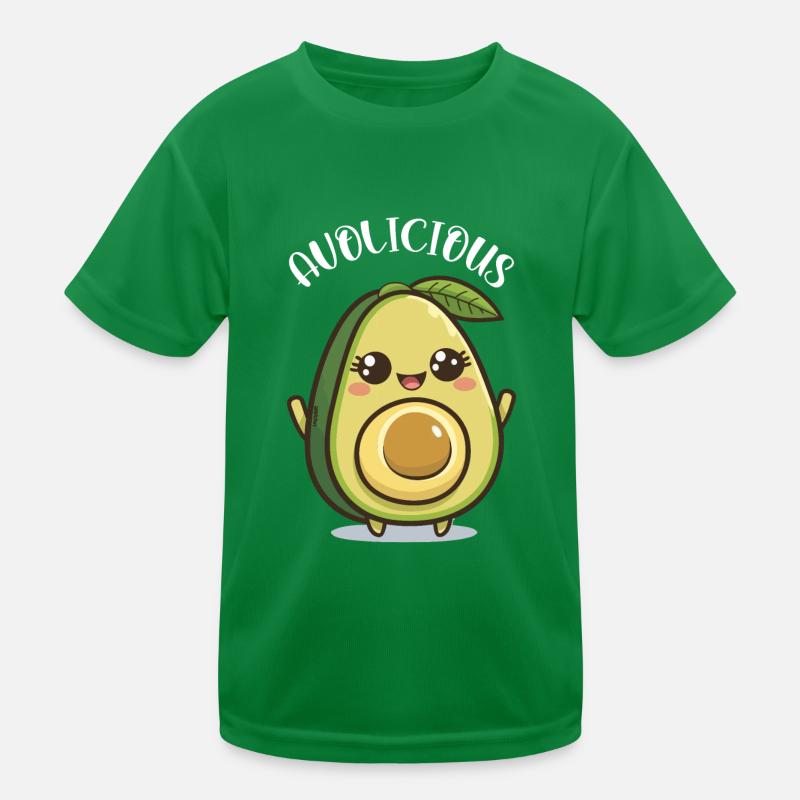 Mignon petit avocat avec le texte « Avolicious » T-shirt sport Enfant