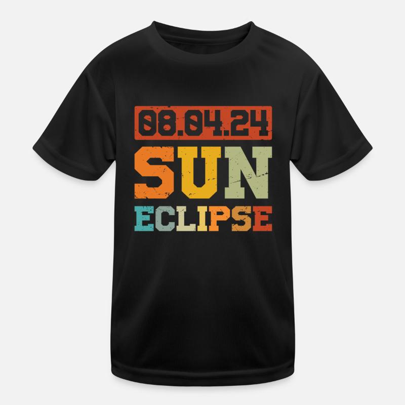 Total Solar Eclipse Usa April 8, 2024 Kids Functional T-Shirt