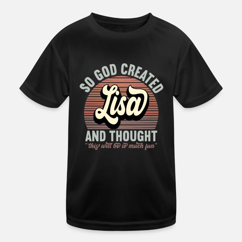 Name Lisa Geschenk Geburtstag Spruch Lustig Kinder Funktions-T-Shirt