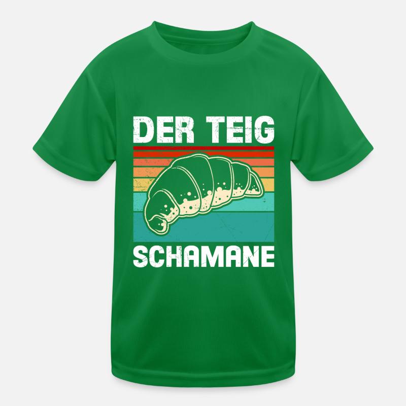 Bäcker Der Teig Schamane Backfans Backen Kinder Funktions-T-Shirt