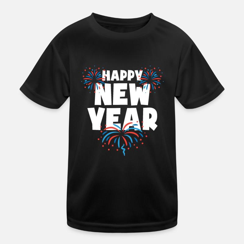 Happy New Year Kinder Funktions-T-Shirt
