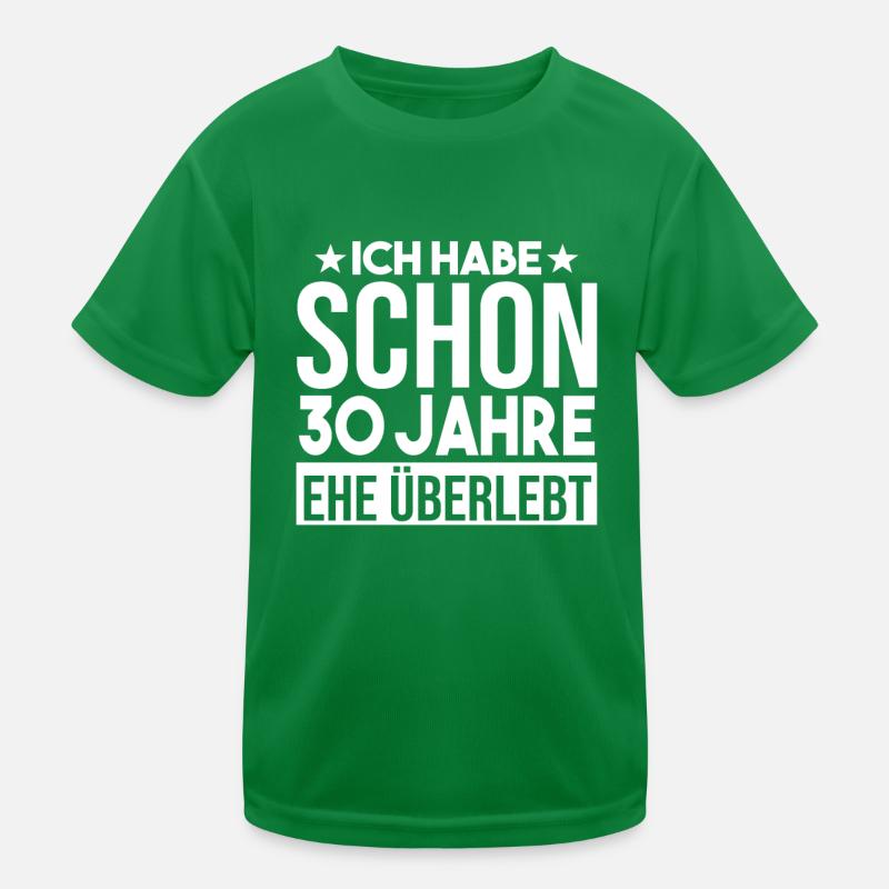Ehe Perlenhochzeit 30 Jahre Verheiratet Hochzeitst Kinder Funktions-T-Shirt