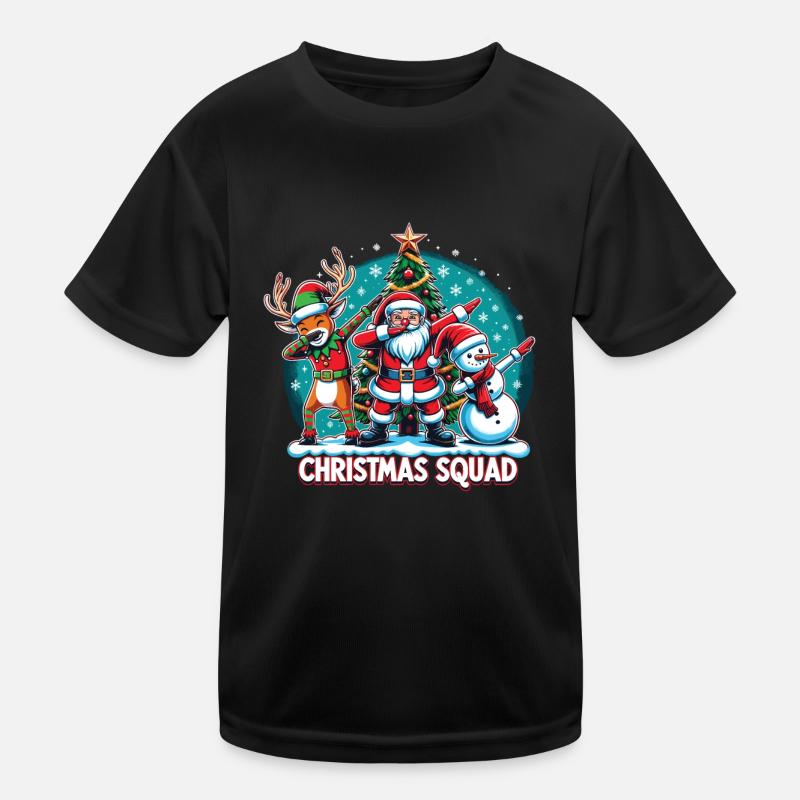 Christmas Squad Kinder Funktions-T-Shirt