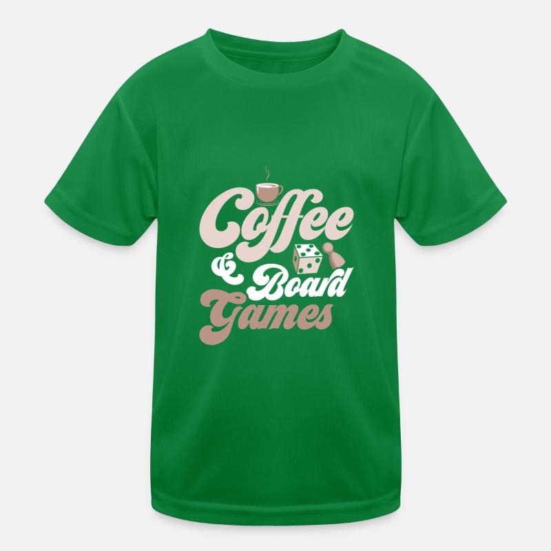 Coffee & Board Games Tabletop Player Nerd Gamer Kids Functional T-Shirt