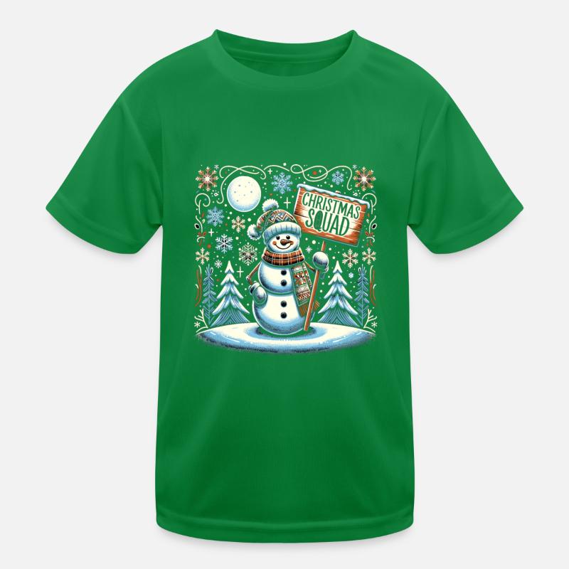 Christmas Squad Kinder Funktions-T-Shirt