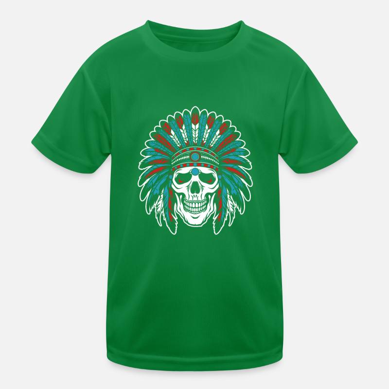 Crâne indigène Crâne T-shirt sport Enfant