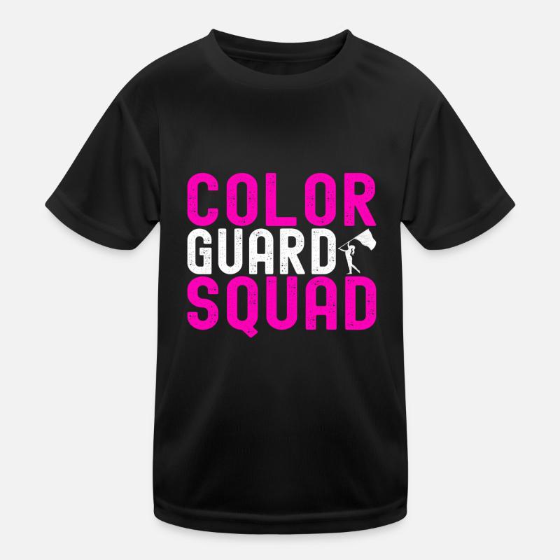 Drapeau agitant la fanfare garde de couleur T-shirt sport Enfant