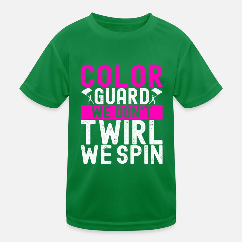 Drapeau agitant la fanfare garde de couleur T-shirt sport Enfant