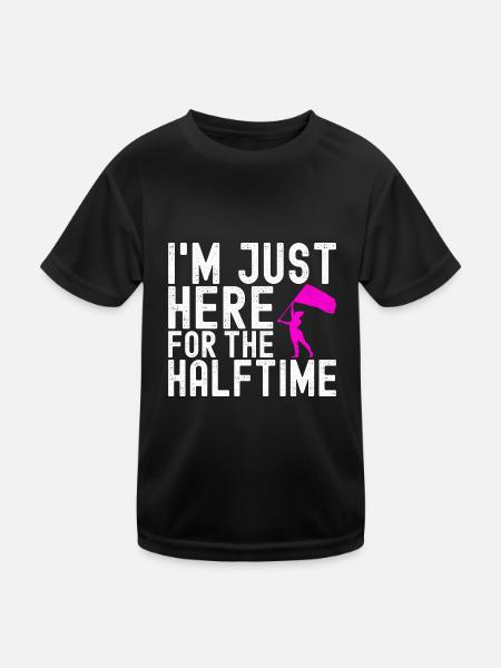 Drapeau agitant la fanfare garde de couleur - T-shirt sport Enfant - noir - Devant