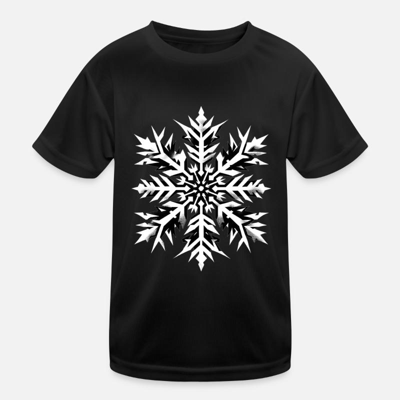Snowflake White Skirt Christmas Ugly xmas Kids Functional T-Shirt