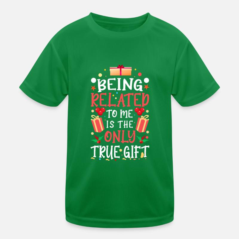 Être lié à moi – Dicton drôle de Noël T-shirt sport Enfant