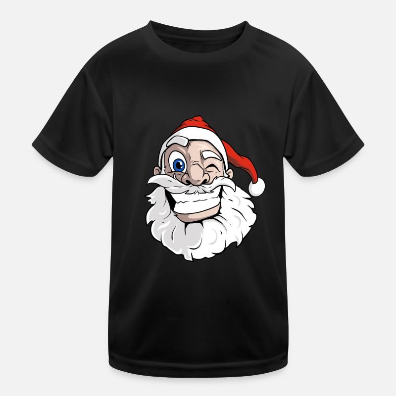 Père Noël de dessin animé cool T-shirt sport Enfant