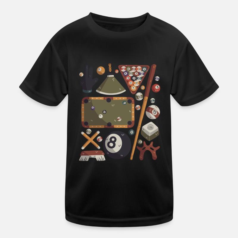 Billiards Kids Functional T-Shirt