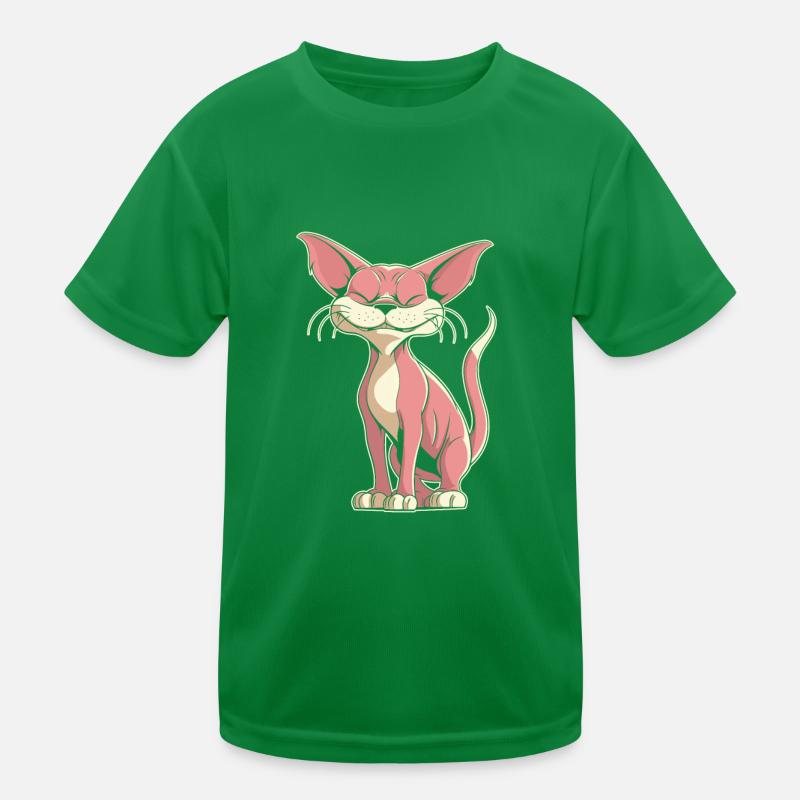 Sphynx Katze Witzig Kinder Funktions-T-Shirt