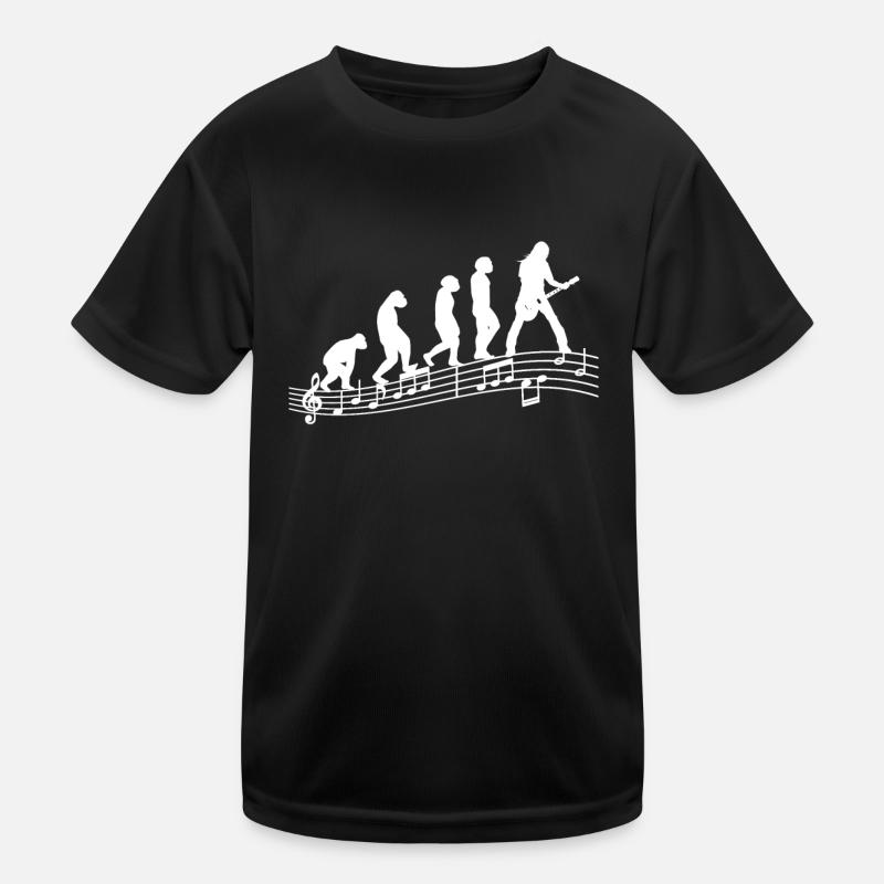 Guitarists Electric Guitars Acoustic Guitar Evolution Kids Functional T-Shirt