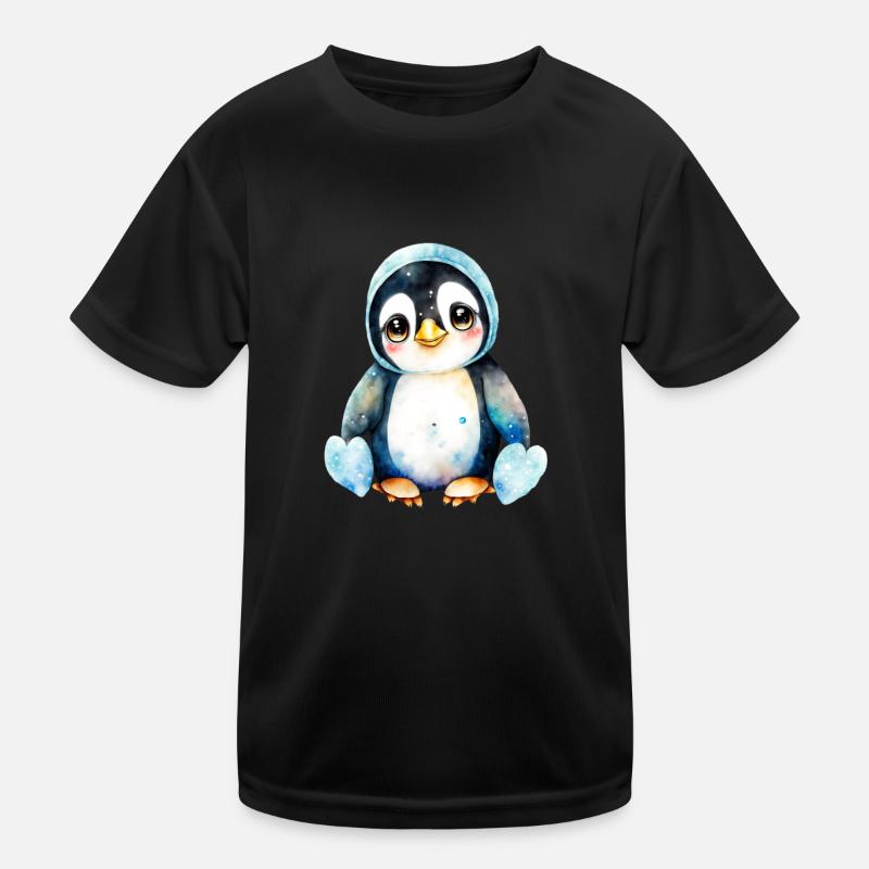 Un petit mignon bébé pingouin oiseau pingouins T-shirt sport Enfant