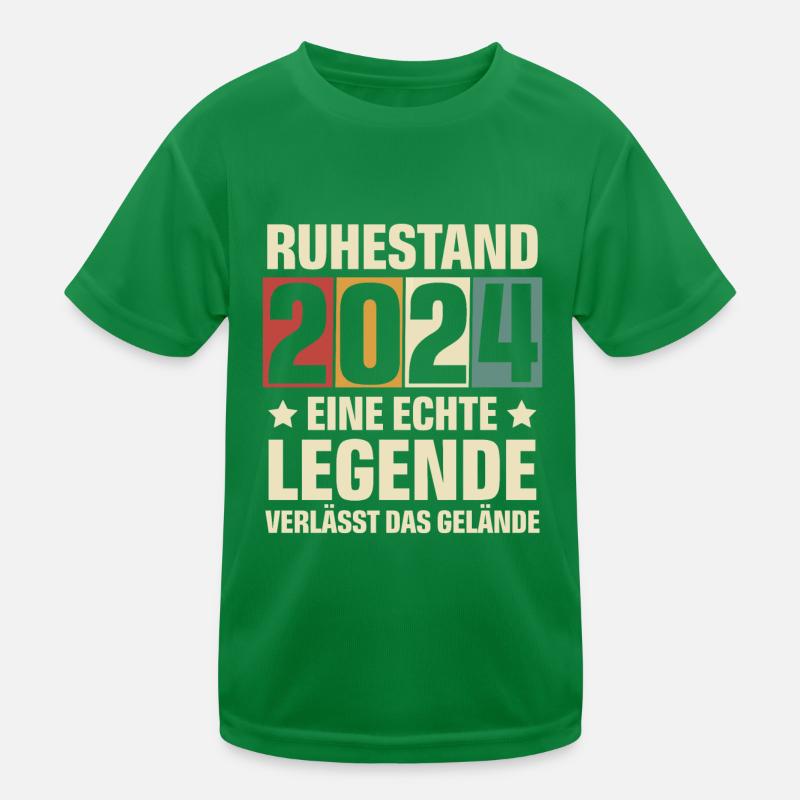 Ruhestand 2024 Rentner 2024 Kinder Funktions-T-Shirt