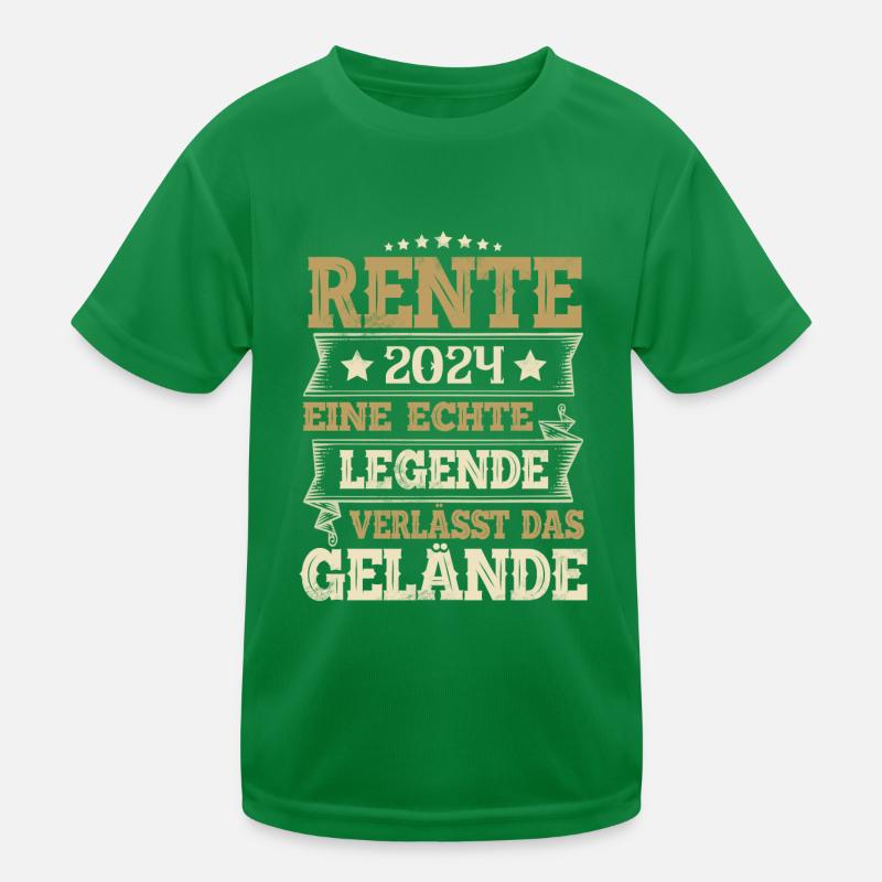 Rente Rentner 2024 Kinder Funktions-T-Shirt
