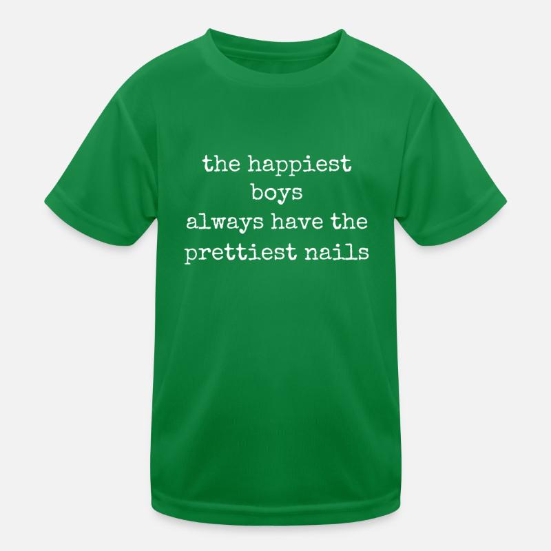 Fröhlichste Jungs Schönste Nägel Nail Tech Kinder Funktions-T-Shirt