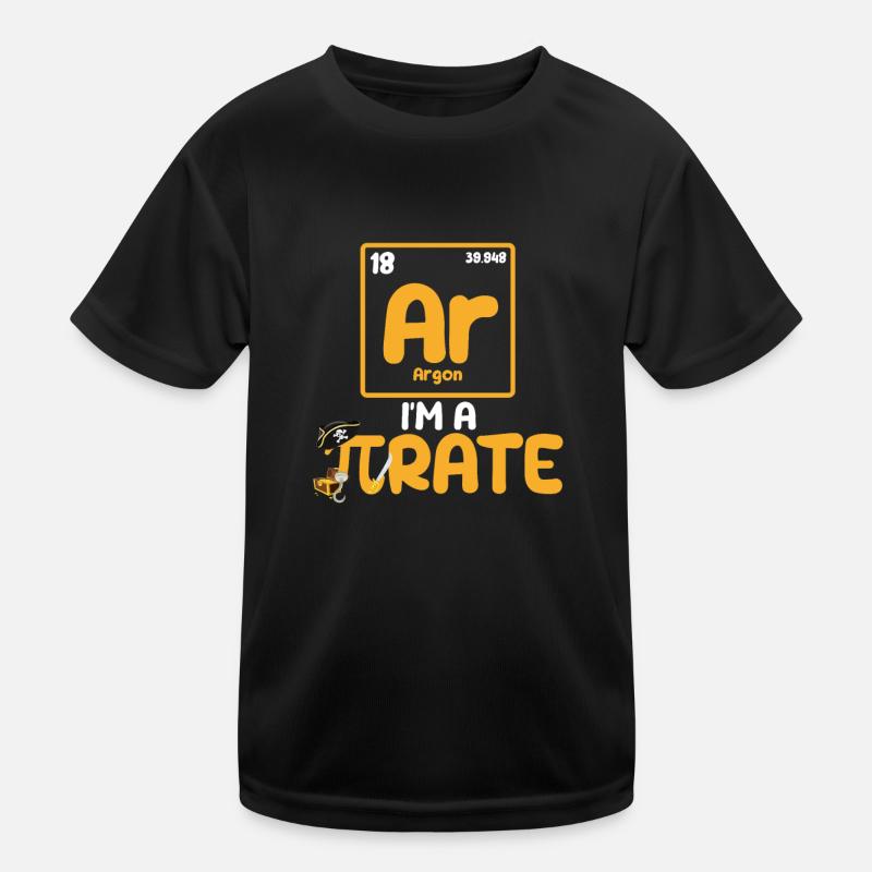 Ich bin ein PIrate Funny Pi Day Argon Ar Chemie Kinder Funktions-T-Shirt
