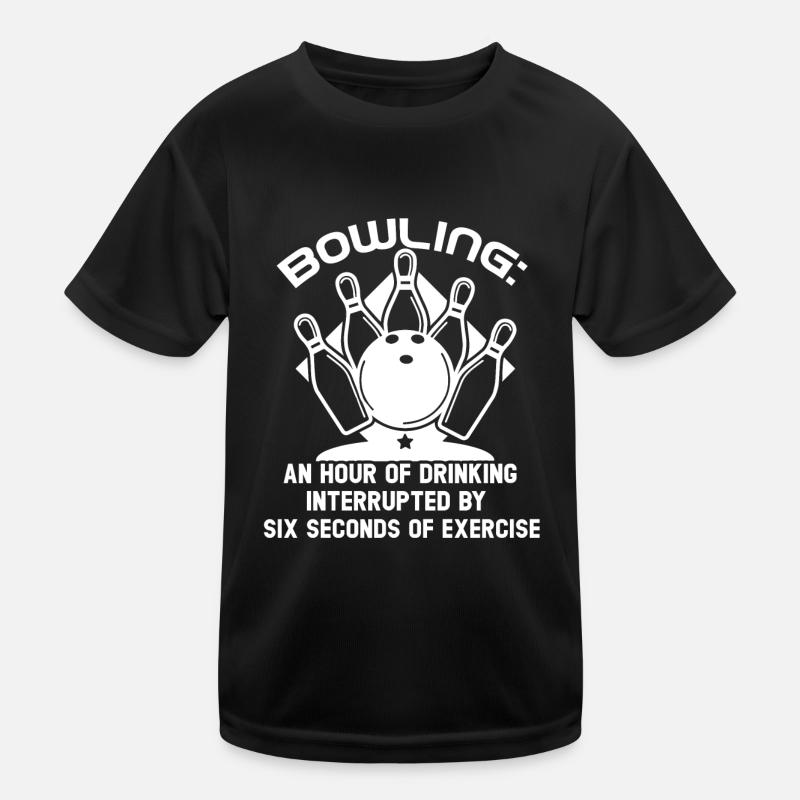 Bowling An Hour Of Drinking Kids Functional T-Shirt