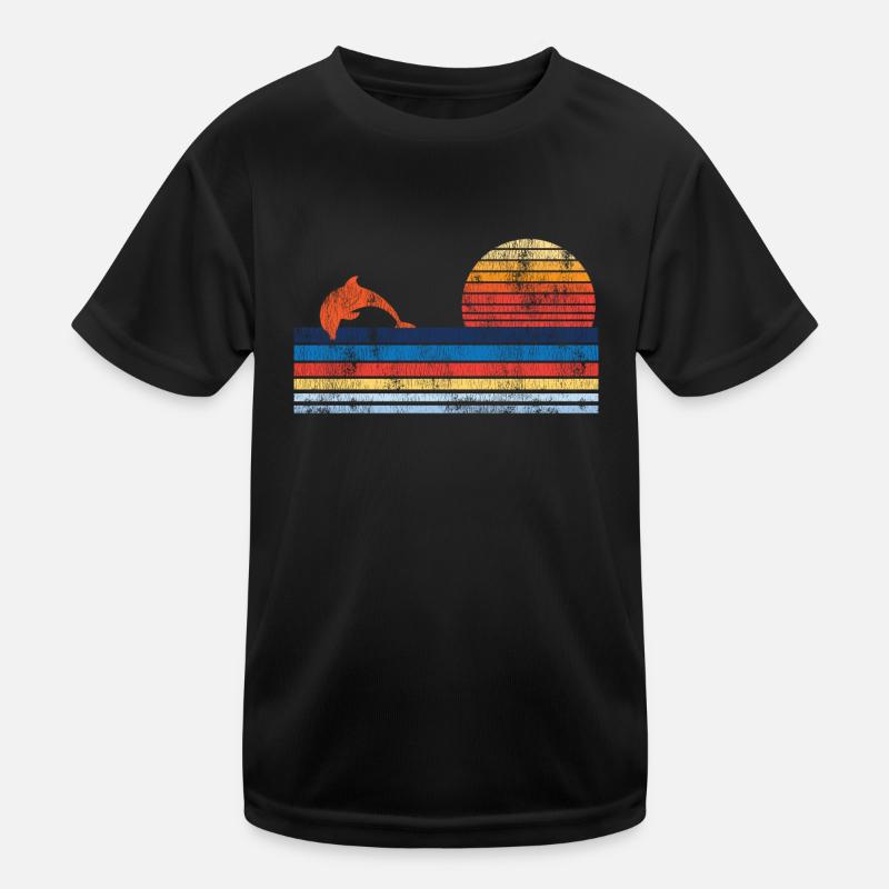 Dauphin Rétro Vintage T-shirt sport Enfant