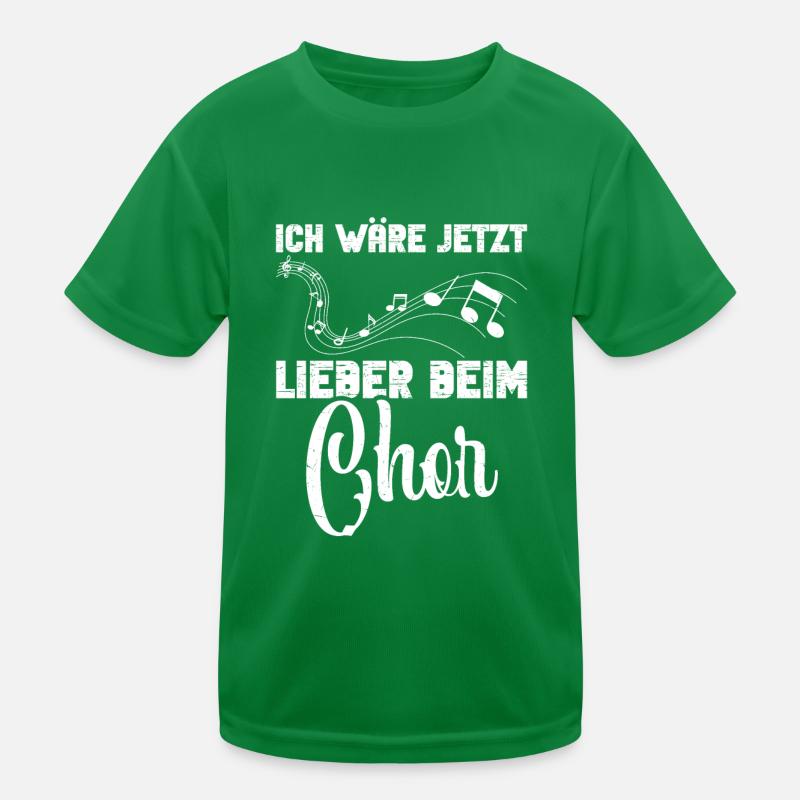 Chor Singen Orchester Dirigent Tenor Singen Kinder Funktions-T-Shirt