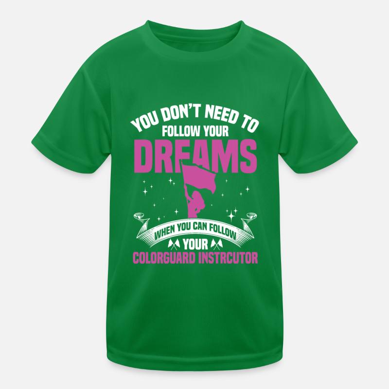 Winter Guard Instructor Colorguard Captain Gift Kinder Funktions-T-Shirt
