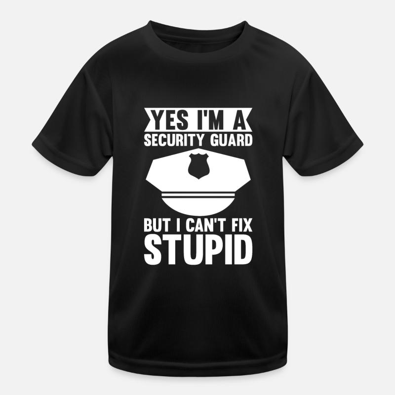 Security Clothing Security Accessories Kids Functional T-Shirt