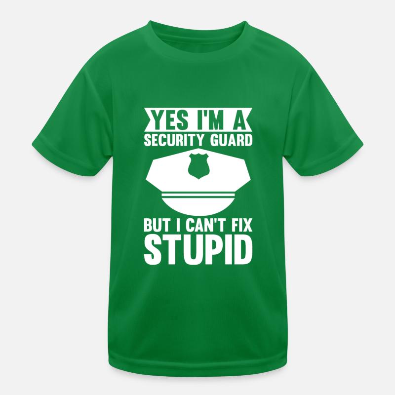 Security Kleidung Security Zubehör Kinder Funktions-T-Shirt