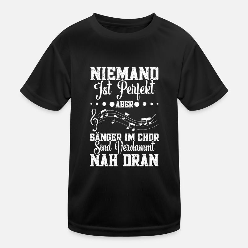 Tenor Singen Chorsänger Musiker Alt Chorleiter Kinder Funktions-T-Shirt