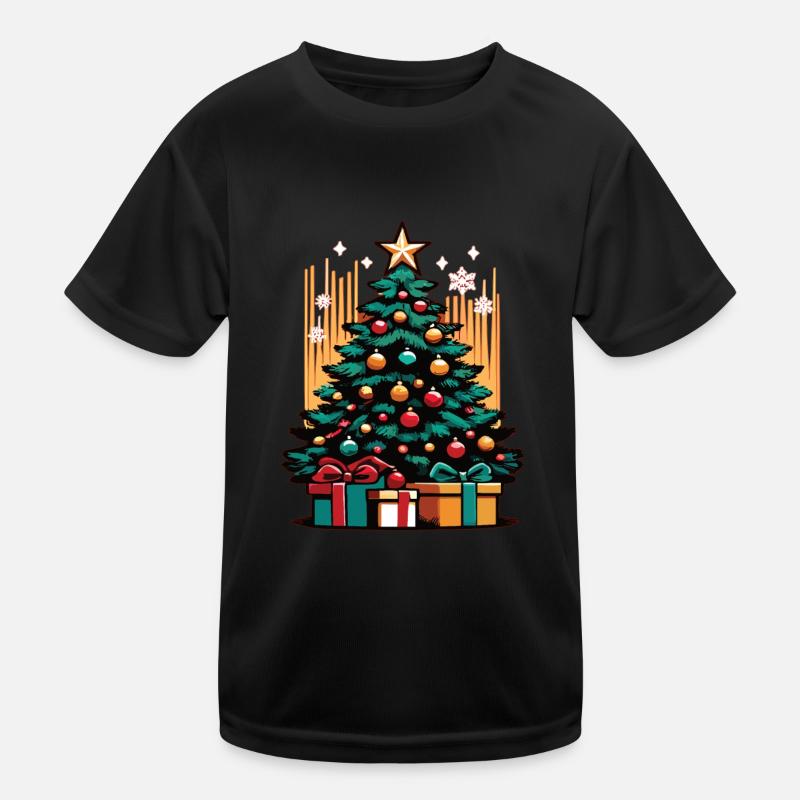 Christmas Tree Christmas Tree Christmas Tree Kids Functional T-Shirt