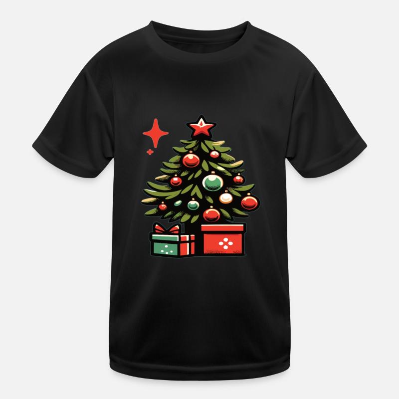Weihnachtsbaum Tannenbaum Christbaum Kinder Funktions-T-Shirt