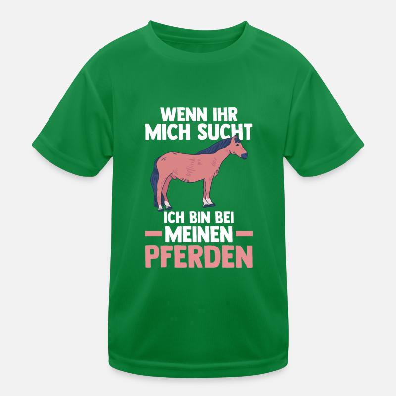 Pferd Reiten Bauernhof Bauer Pferdebesitzer Pferde Kinder Funktions-T-Shirt