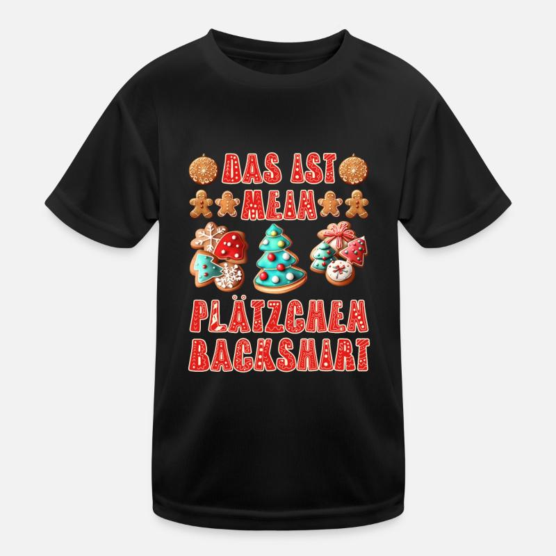 Bäcker Das ist mein Plätzchen Back Shirt Backen Kinder Funktions-T-Shirt