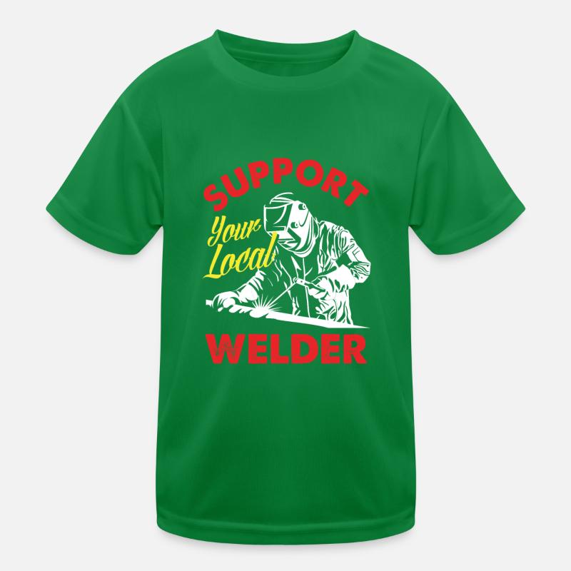 Funny Welder Gift Kids Functional T-Shirt
