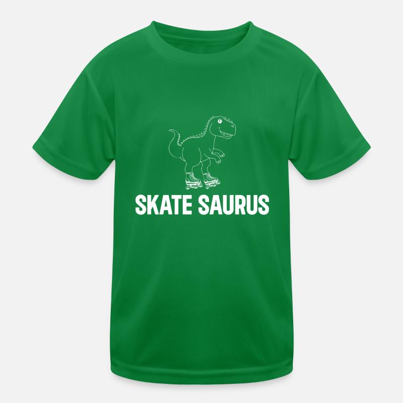 Skate Saurus Roller Skater Dino Roller Skating Din Kinder Funktions-T-Shirt