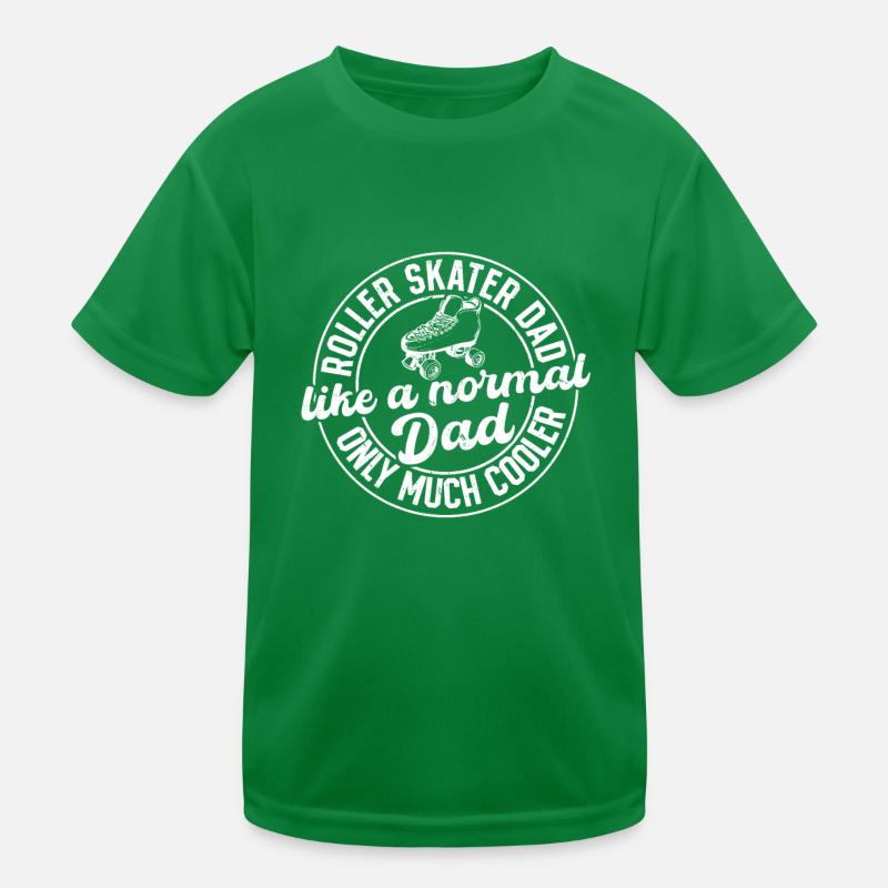 Roller Skater Dad Roller Skates Roller Skating Dad Kinder Funktions-T-Shirt